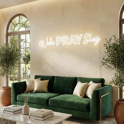 Wake Pray Slay Led Neon Sign Light