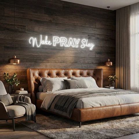 Wake Pray Slay Led Neon Sign Light