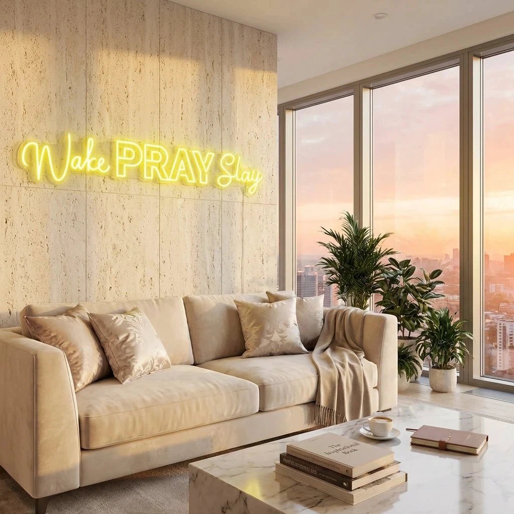 Wake Pray Slay Led Neon Sign Light