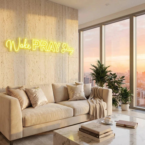 Wake Pray Slay Led Neon Sign Light