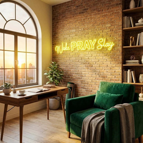 Wake Pray Slay Led Neon Sign Light
