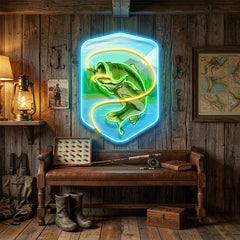 Water Flows with Fish LED Neon Sign Light Pop Art
