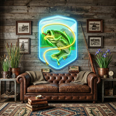 Water Flows with Fish LED Neon Sign Light Pop Art