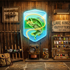 Water Flows with Fish LED Neon Sign Light Pop Art