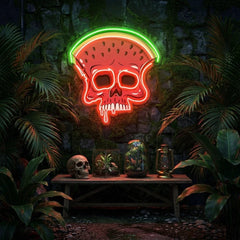 Watermelon Skull Art Work Led Neon Sign Light