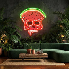 Watermelon Skull Art Work Led Neon Sign Light