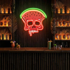 Watermelon Skull Art Work Led Neon Sign Light