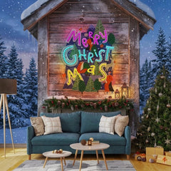 Wavy Merry Christmas Art Work Led Neon Sign Light