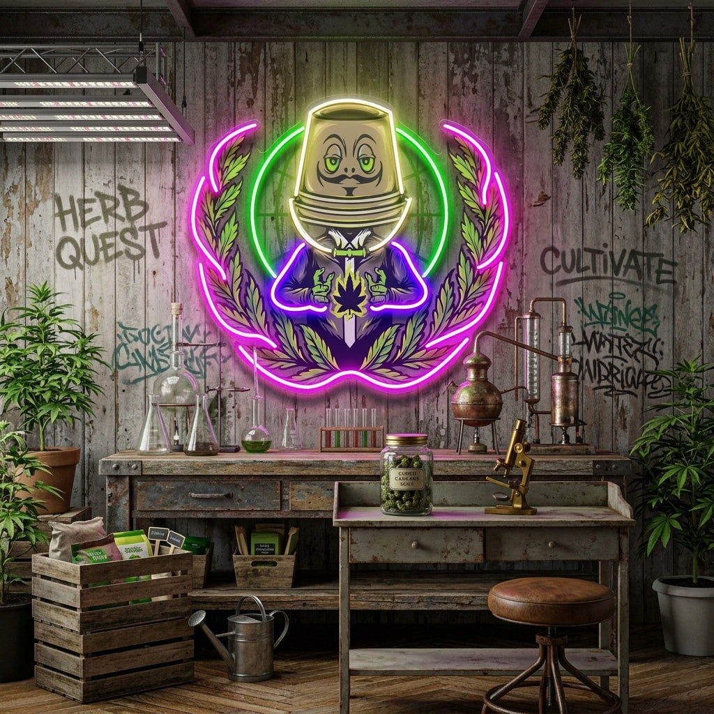 Weed Boss LED Neon Sign Light Pop Art