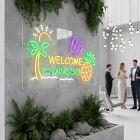 Welcome to Paradise Neon Sign Pineapple Led Sign