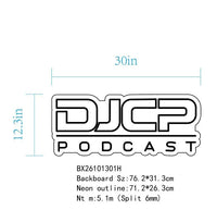 DJCP Podcast Custom LED Neon Sign