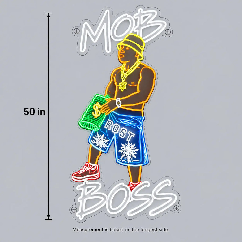 MOB BOSS Logo - Custom LED Neon Sign