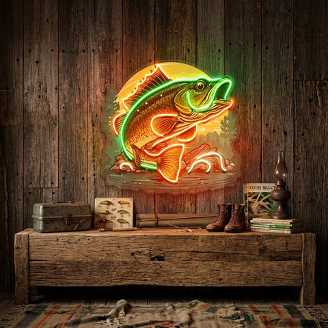 Wild Fish LED Neon Sign Light Pop Art