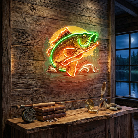 Wild Fish LED Neon Sign Light Pop Art