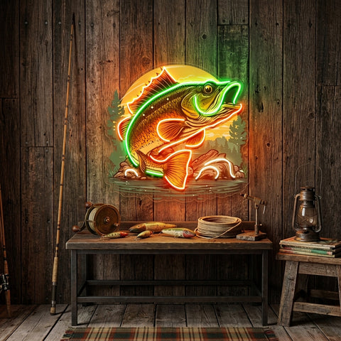 Wild Fish LED Neon Sign Light Pop Art
