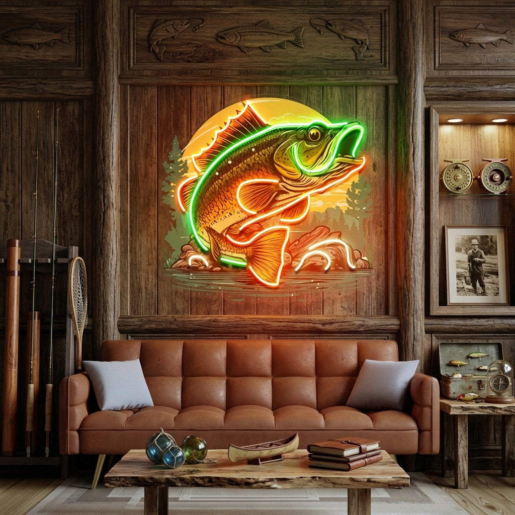 Wild Fish LED Neon Sign Light Pop Art