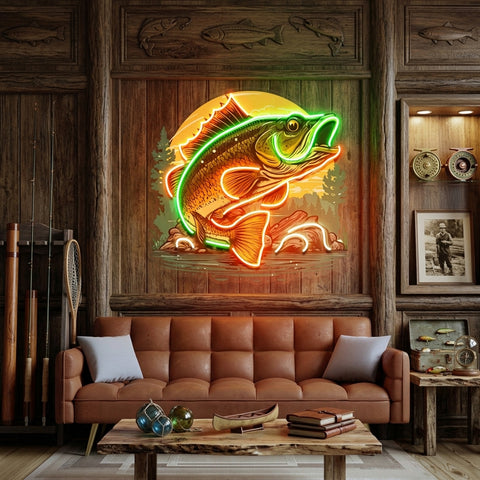 Wild Fish LED Neon Sign Light Pop Art