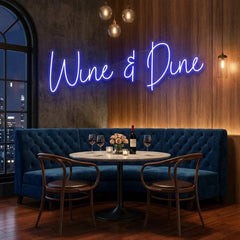 Wine Dine Led Neon Sign Light