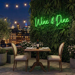 Wine Dine Led Neon Sign Light