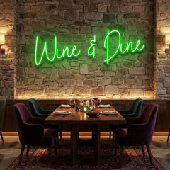 Wine Dine Led Neon Sign Light