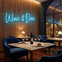 Wine Dine Led Neon Sign Light