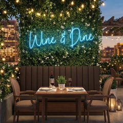 Wine Dine Led Neon Sign Light