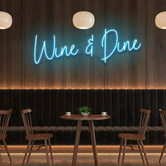 Wine Dine Led Neon Sign Light