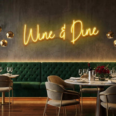 Wine Dine Led Neon Sign Light