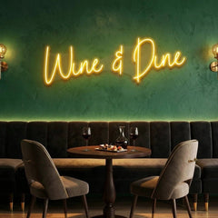 Wine Dine Led Neon Sign Light