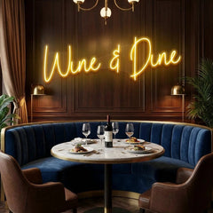 Wine Dine Led Neon Sign Light