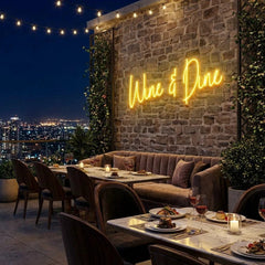 Wine Dine Led Neon Sign Light