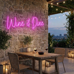 Wine Dine Led Neon Sign Light