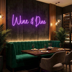 Wine Dine Led Neon Sign Light