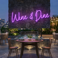 Wine Dine Led Neon Sign Light