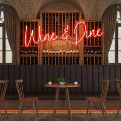 Wine Dine Led Neon Sign Light