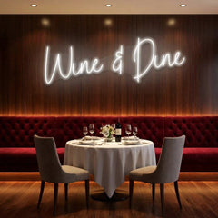 Wine Dine Led Neon Sign Light