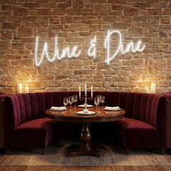 Wine Dine Led Neon Sign Light