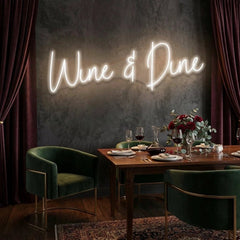 Wine Dine Led Neon Sign Light