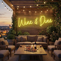 Wine Dine Led Neon Sign Light