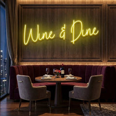 Wine Dine Led Neon Sign Light