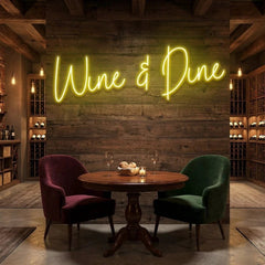 Wine Dine Led Neon Sign Light