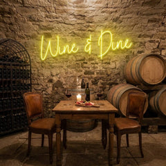 Wine Dine Led Neon Sign Light