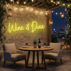 Wine Dine Led Neon Sign Light