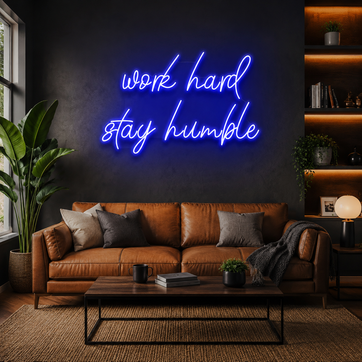 Work Hard Stay Humble Led Neon Sign Light