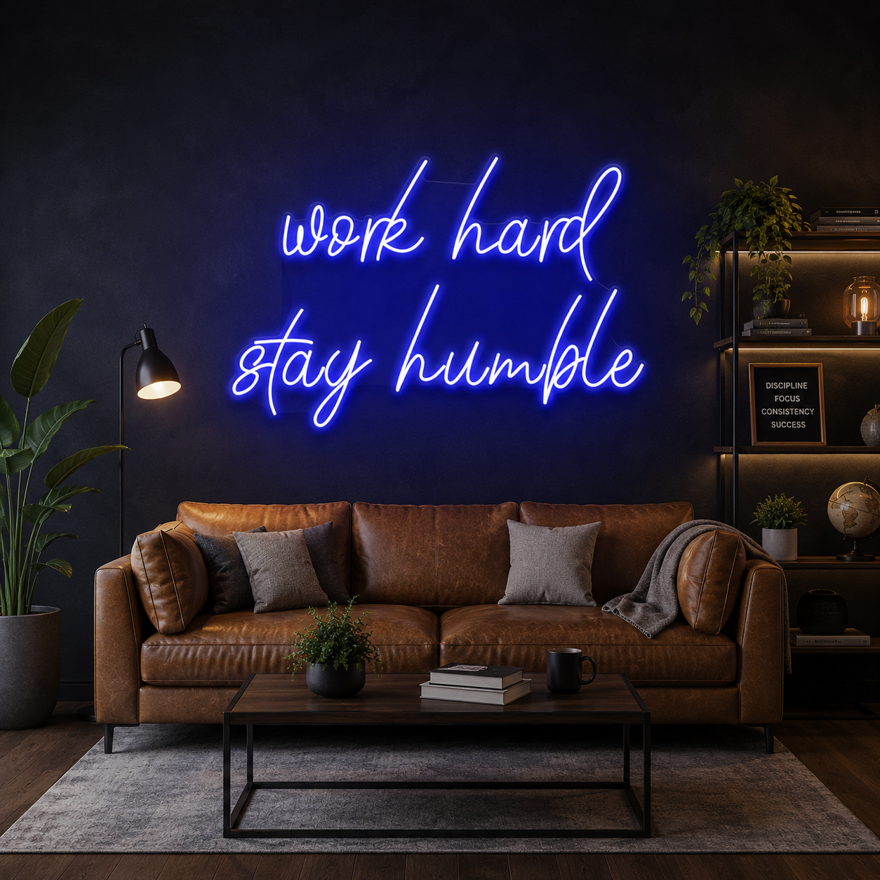 Work Hard Stay Humble Led Neon Sign Light