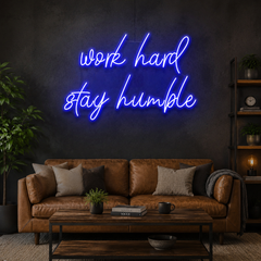 Work Hard Stay Humble Led Neon Sign Light