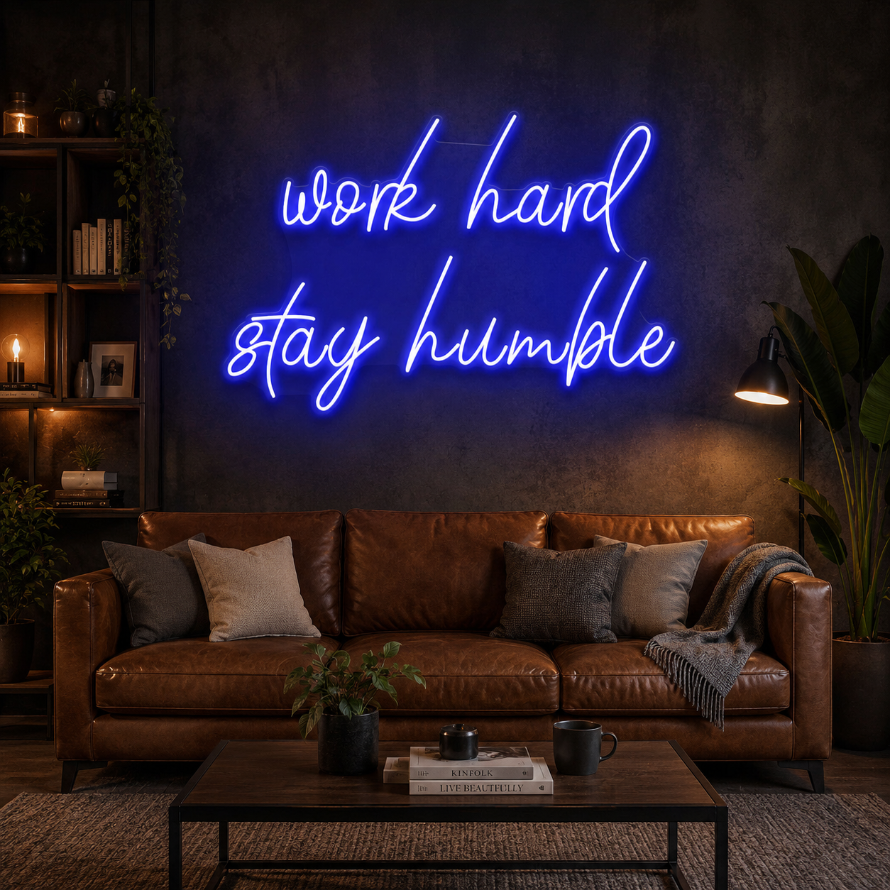 Work Hard Stay Humble Led Neon Sign Light