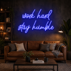Work Hard Stay Humble Led Neon Sign Light