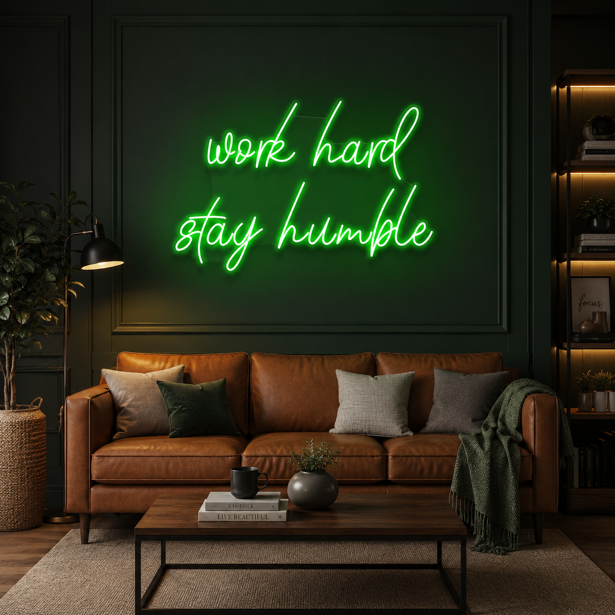Work Hard Stay Humble Led Neon Sign Light