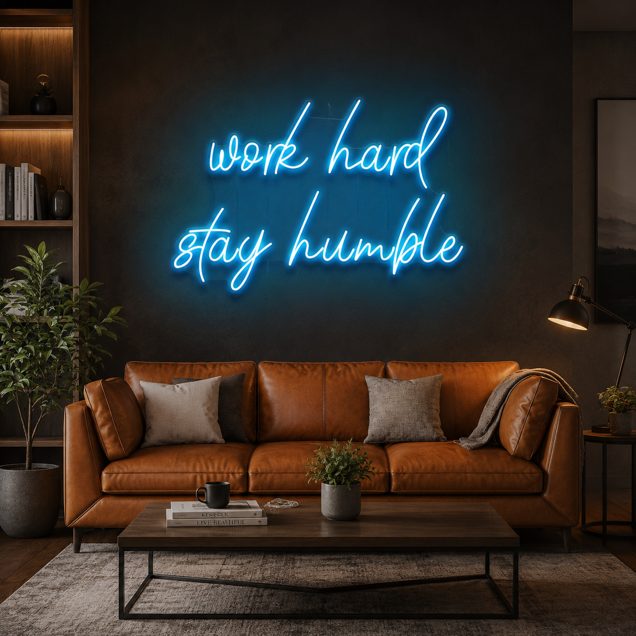 Work Hard Stay Humble Led Neon Sign Light